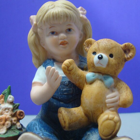 "AFTER CHORES" VNTG Retired Denim Days HomCo #1504 Pair Home Interiors - Picture 15 of 16